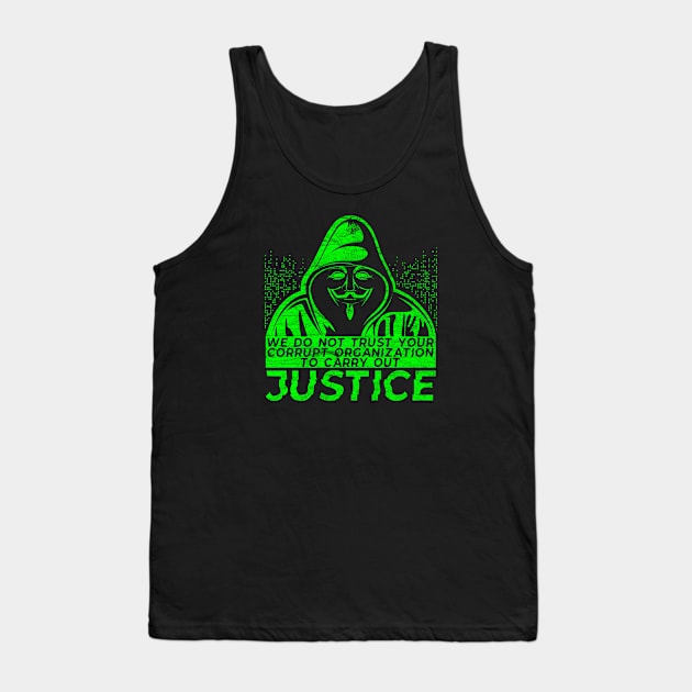 Anonymous - Do Not Trust Tank Top by KennefRiggles